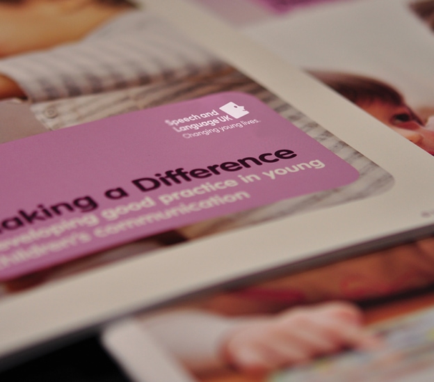 Speech and Language UK collateral printed by PDS